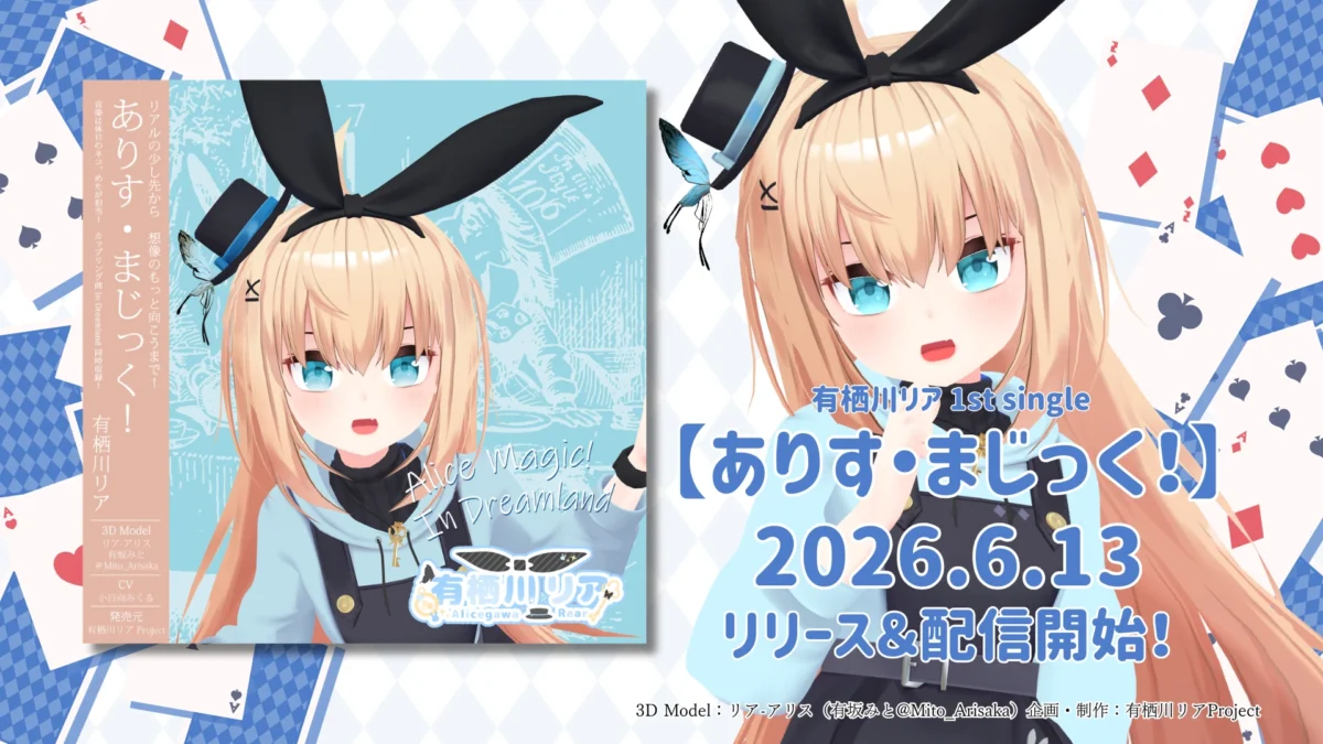 【インタビュー】リアアリスアイドルプロジェクト2周年を記念してオリジナル楽曲2曲公開！